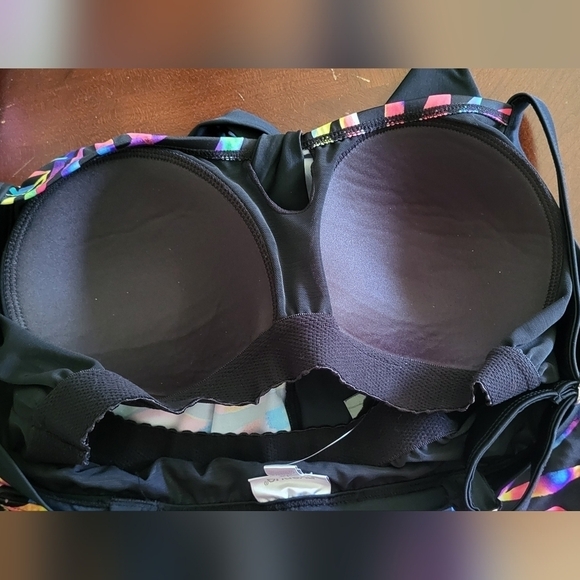 Avenue Color Prism Fly Away Tankini Swimsuit Top Size 14 - Picture 7 of 13